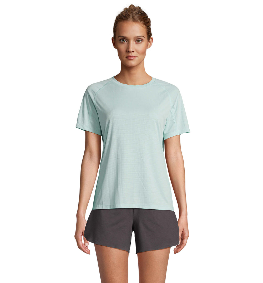 RAGLAN T-SHIRT Vortex Women in arctic blue