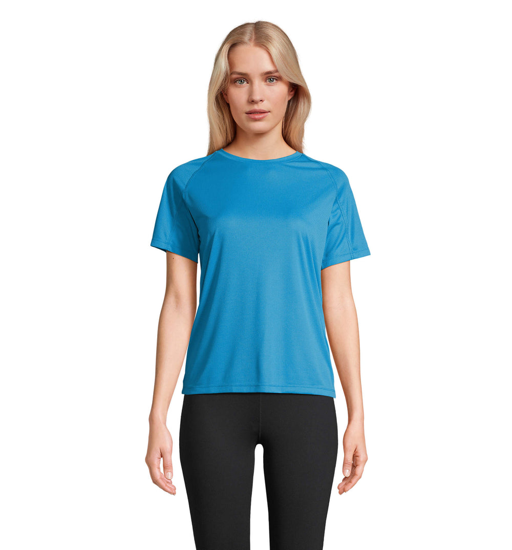RAGLAN T-SHIRT Vortex Women in aqua