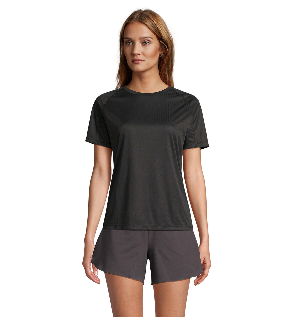 RAGLAN T-SHIRT Vortex Women in zwart