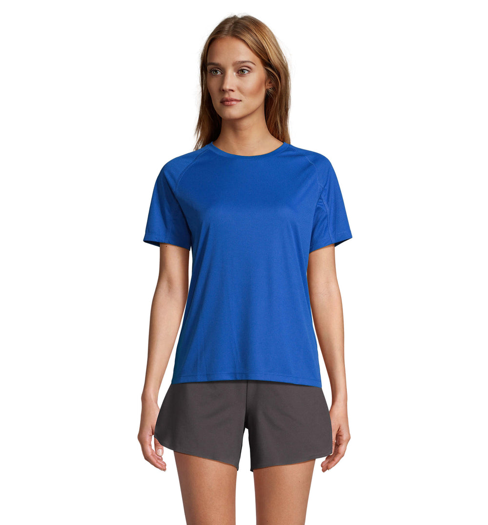 RAGLAN T-SHIRT Vortex Women in koningsblauw