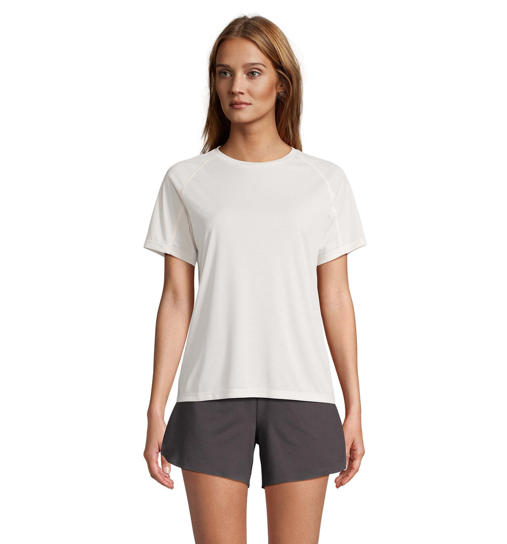RAGLAN T-SHIRT Vortex Women in gebroken wit