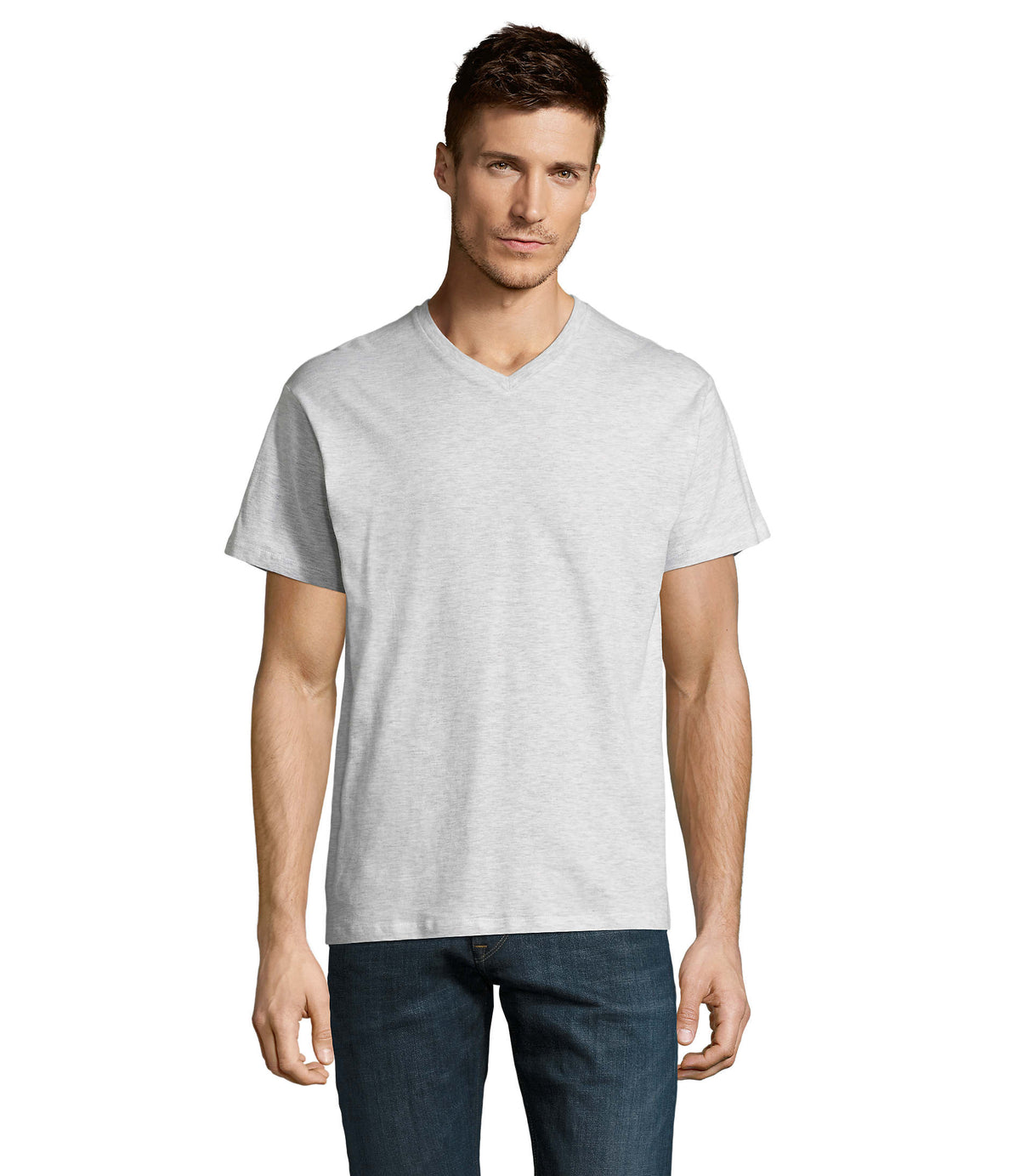 Heren t-shirt 150 g Victory in asgrijs