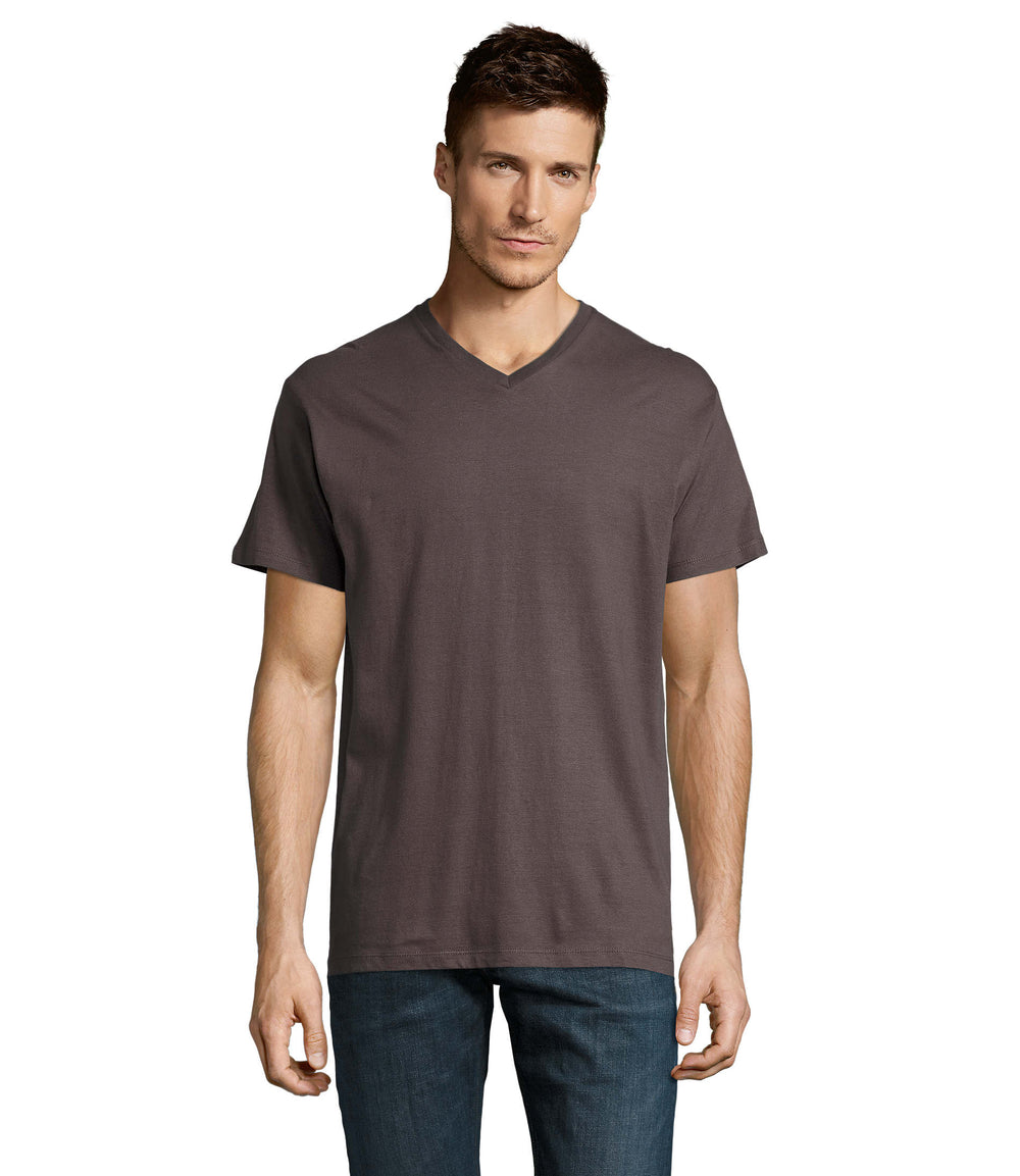 Heren t-shirt 150 g Victory in donker grijs