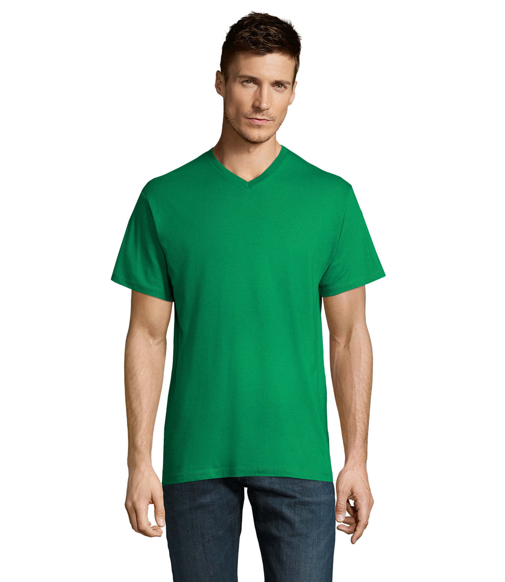 Heren t-shirt 150 g Victory in helder groen