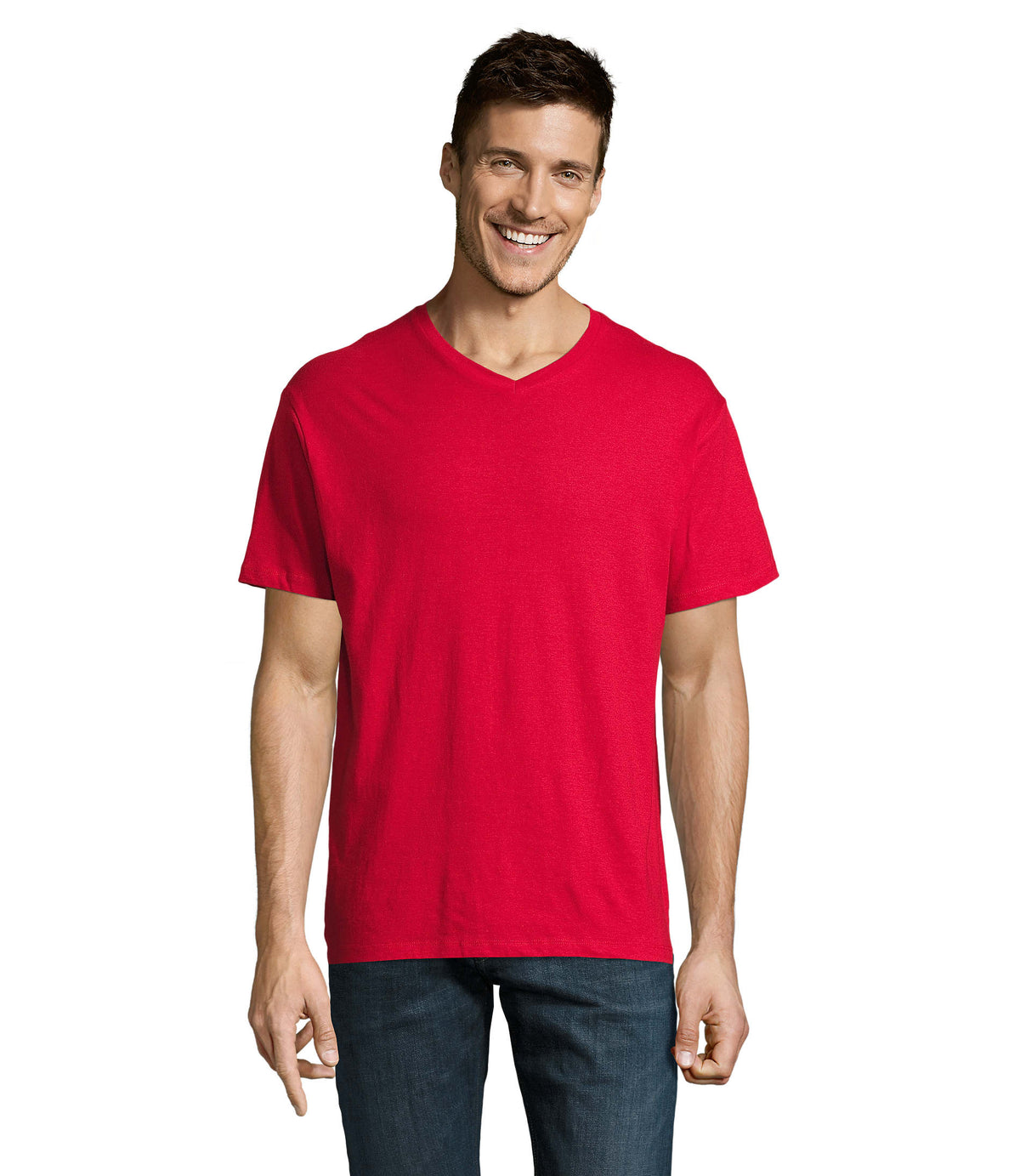 Heren t-shirt 150 g Victory in rood