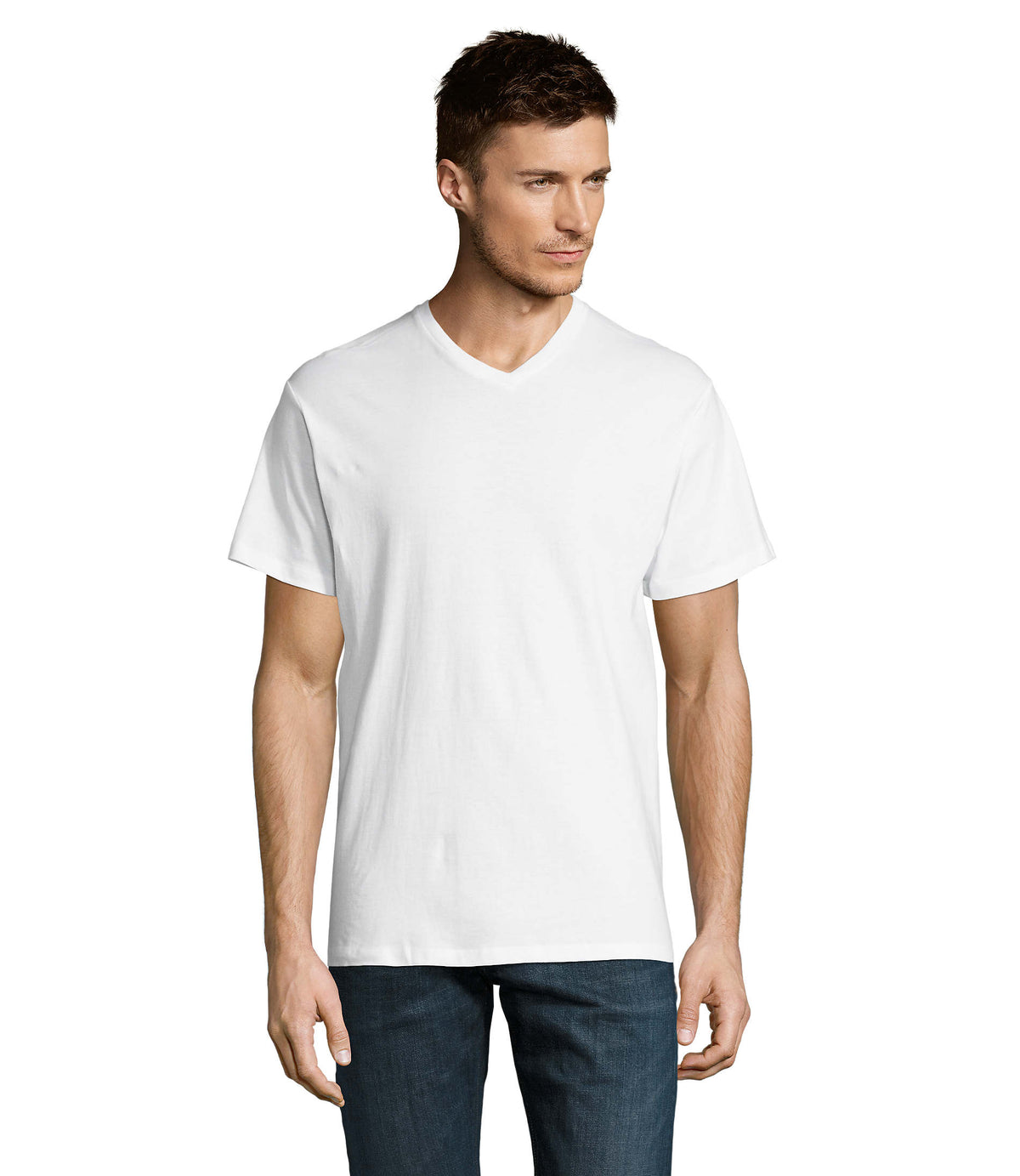 Heren t-shirt 150 g Victory in wit
