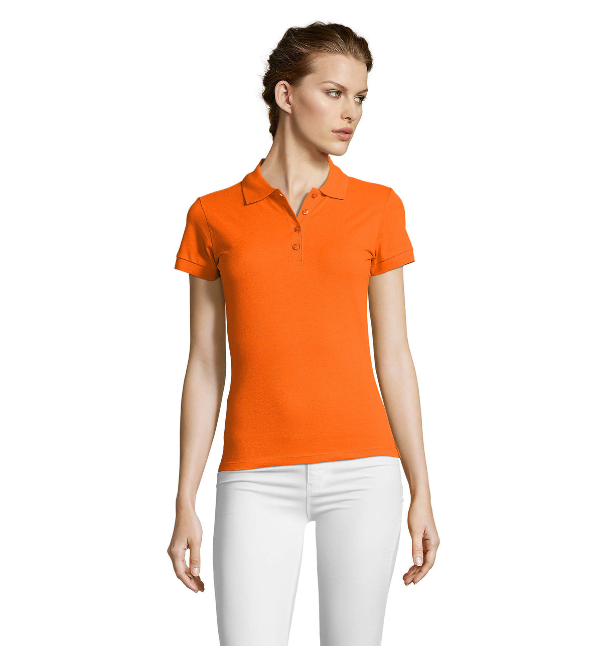 Dames polo 210 g People in oranje