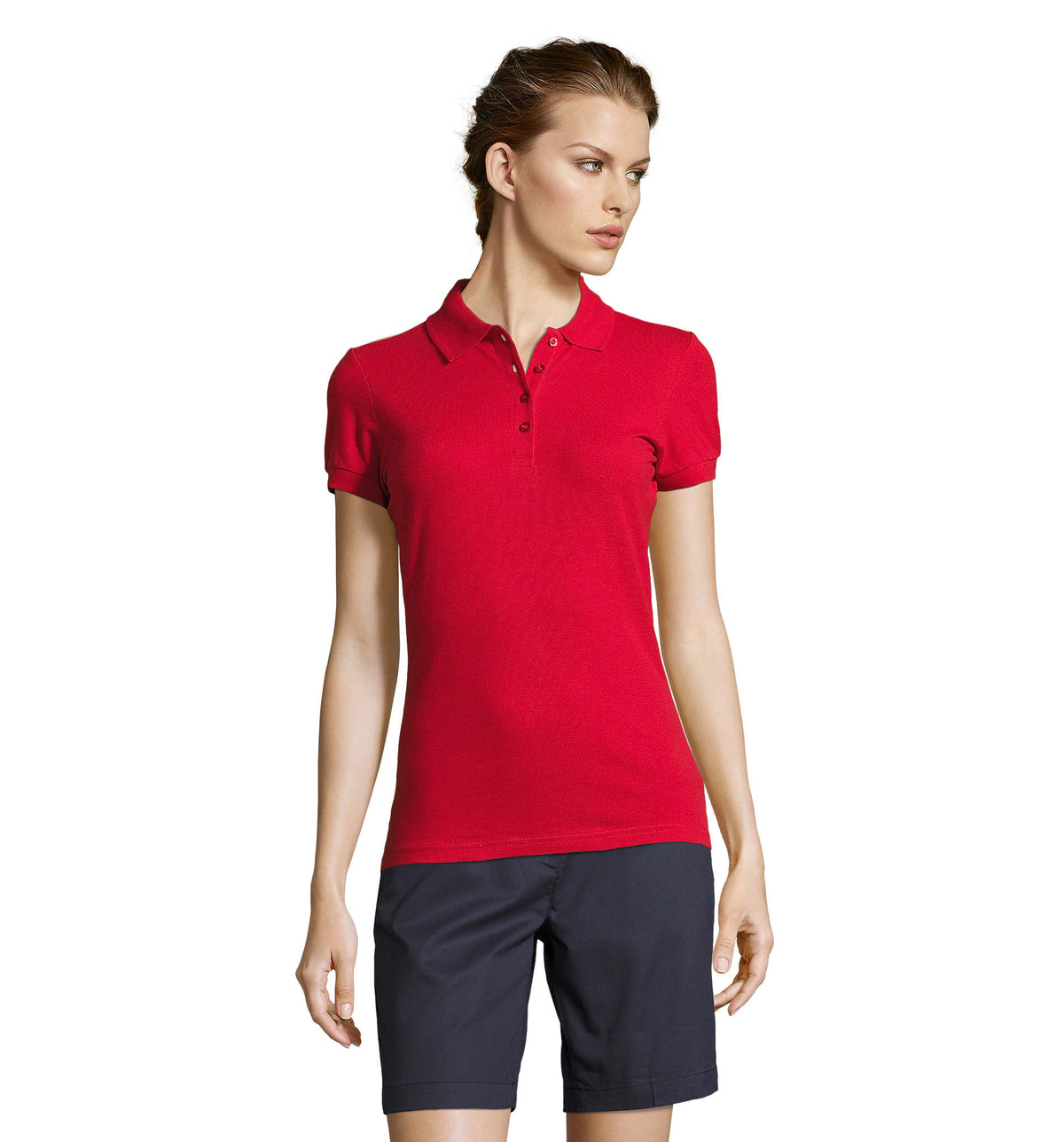 Dames polo 210 g People in rood