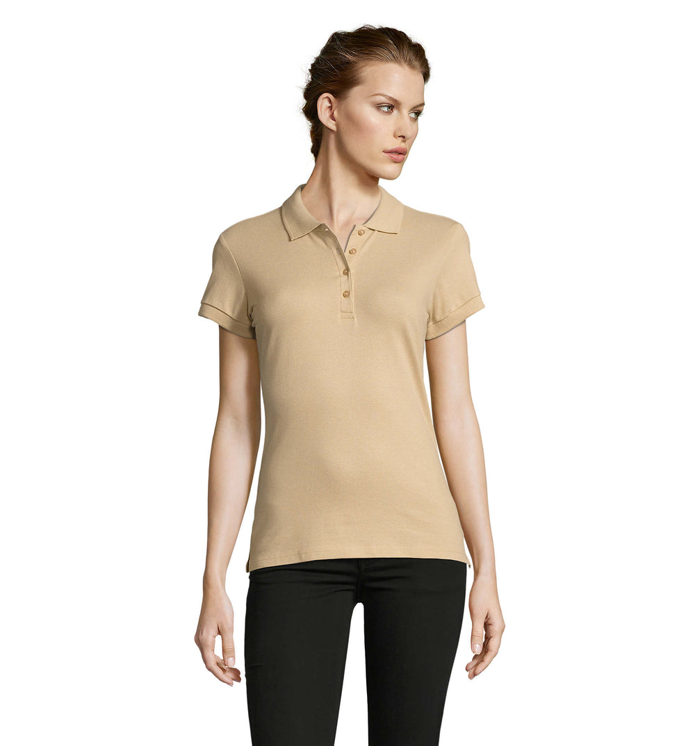 Dames polo 210 g People in sand