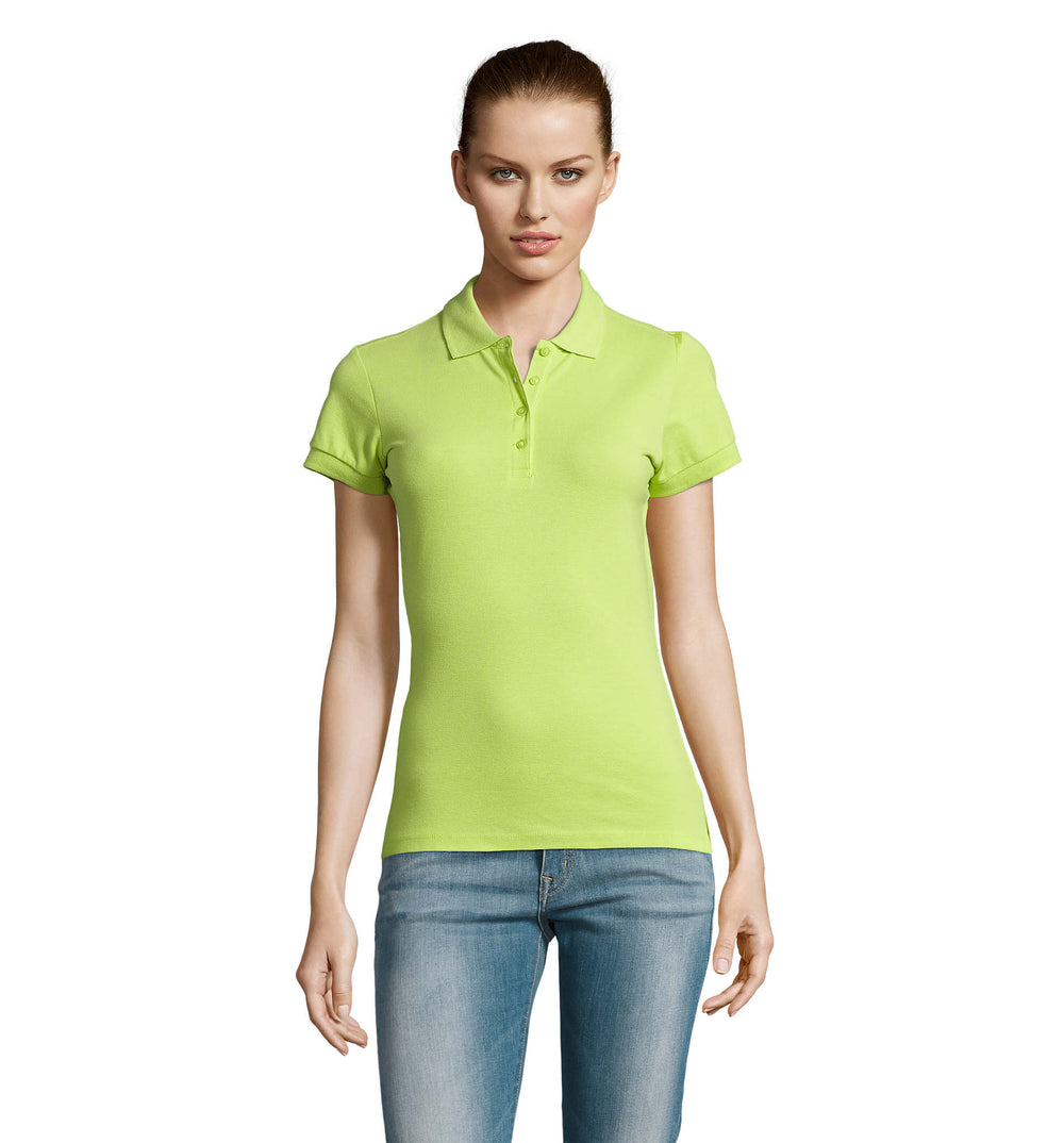 Dames polo 170 g Passion in apple green