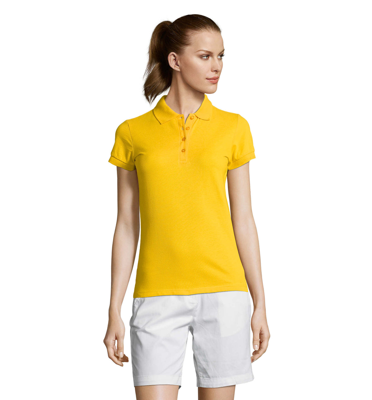Dames polo 170 g Passion in goud