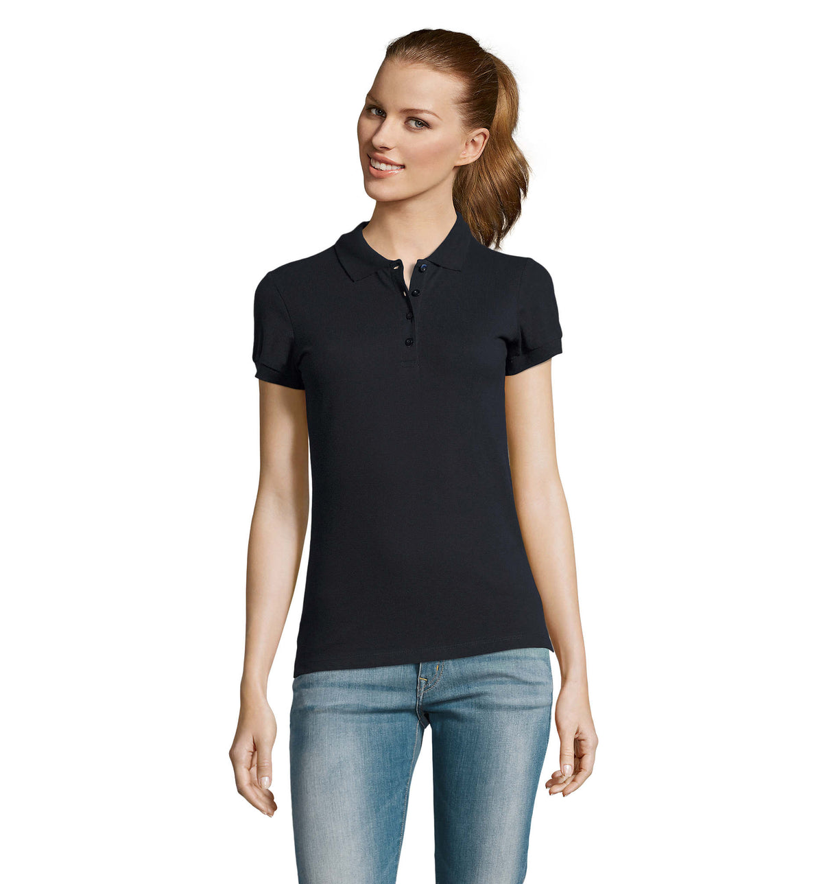 Dames polo 170 g Passion in marine