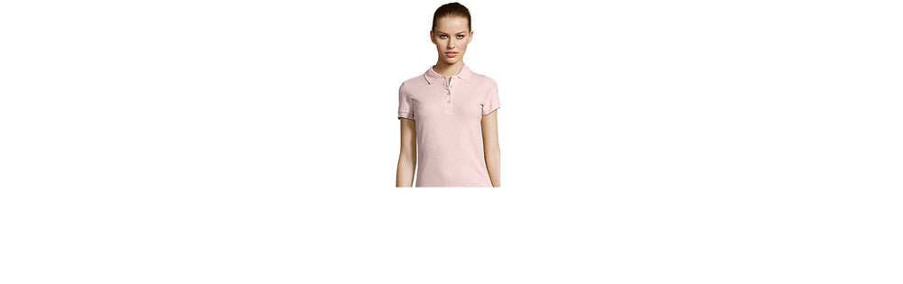 Dames polo 170 g Passion in roze