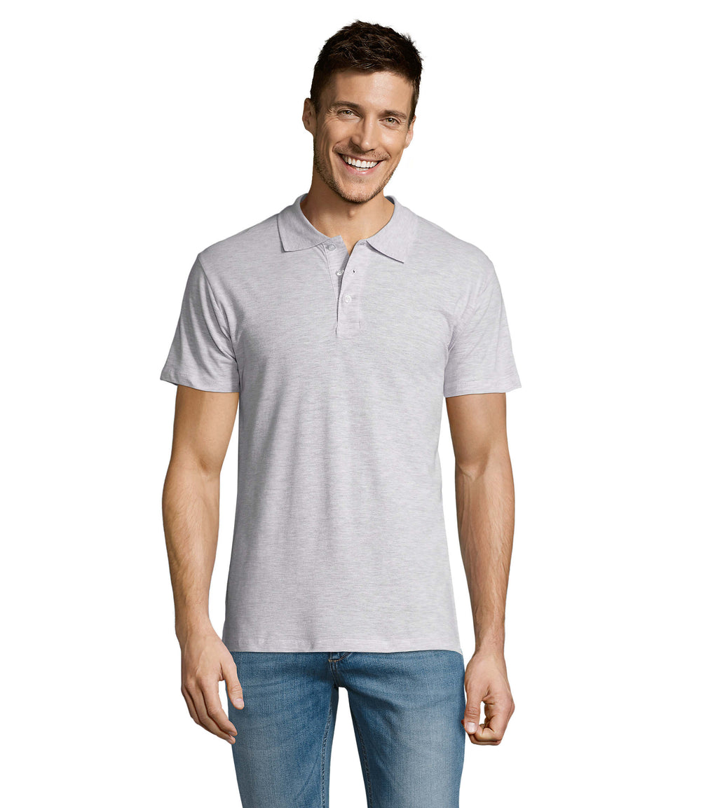 HEREN Polo 170 g Summer Ii in asgrijs