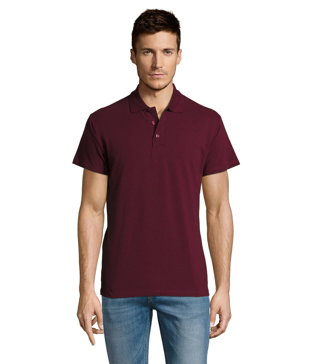 HEREN Polo 170 g Summer Ii in burgundy