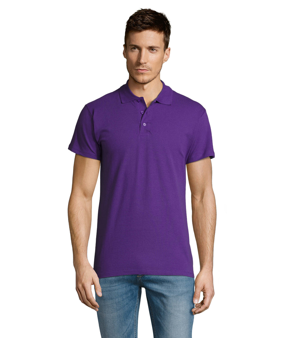 HEREN Polo 170 g Summer Ii in donker paars