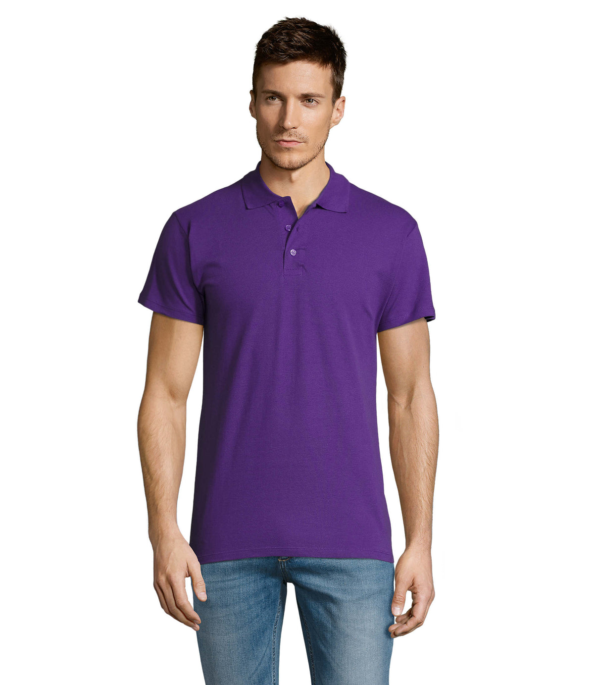 HEREN Polo 170 g Summer Ii in donker paars