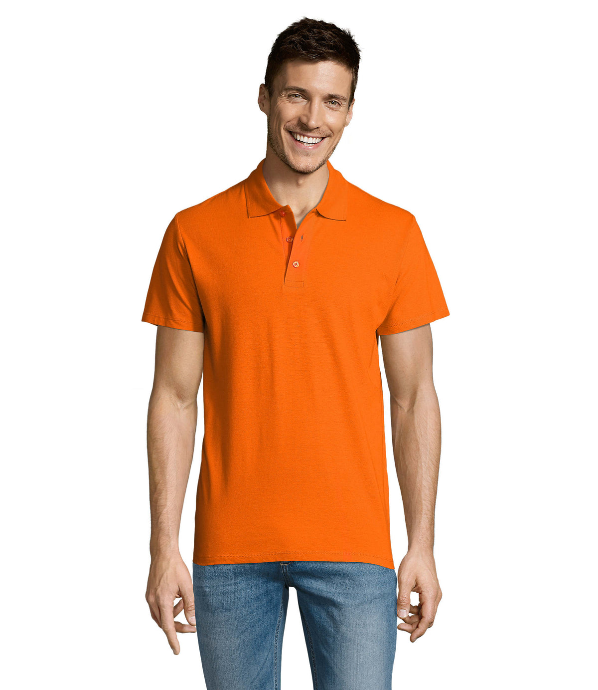 HEREN Polo 170 g Summer Ii in oranje
