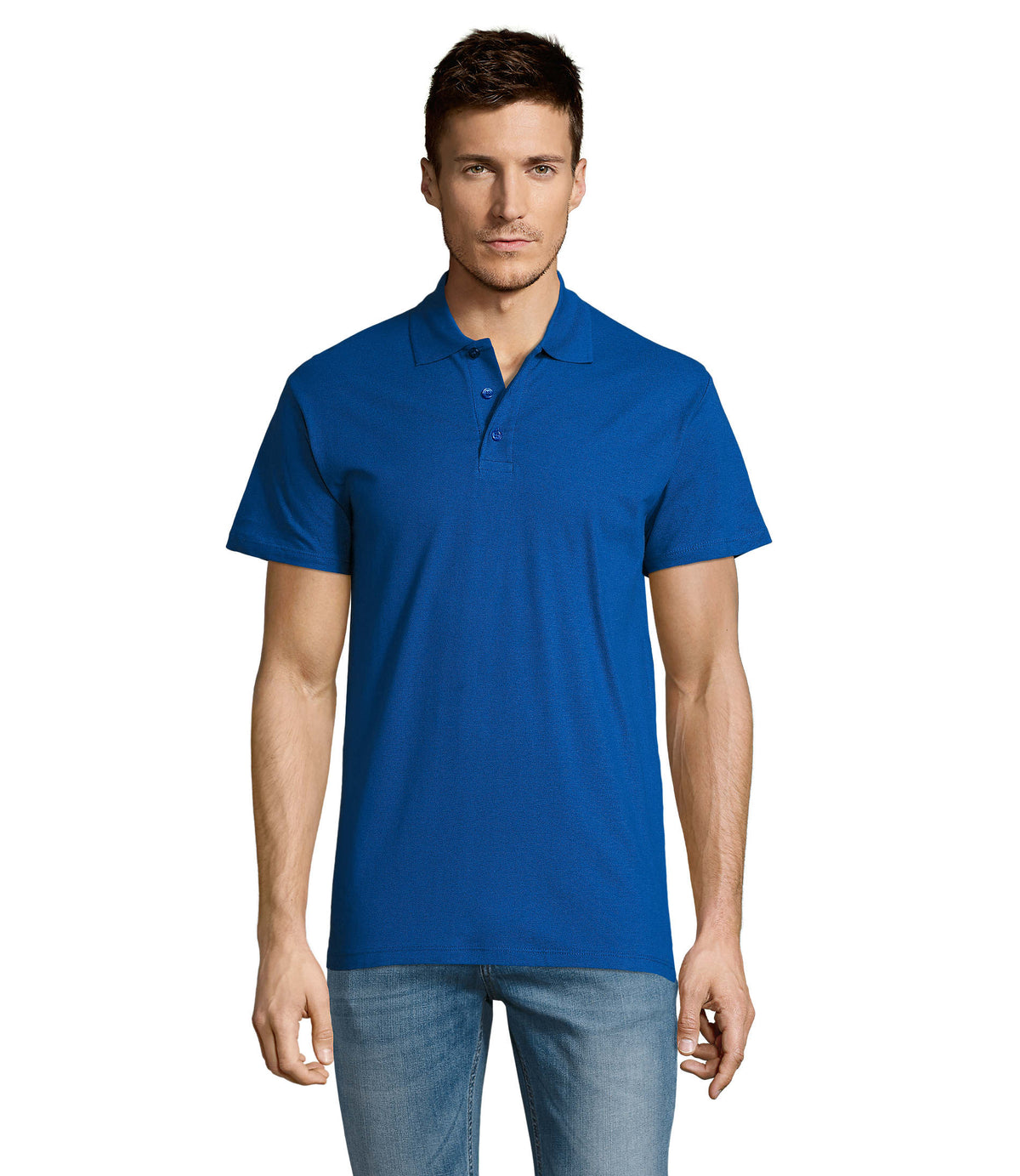HEREN Polo 170 g Summer Ii in koningsblauw