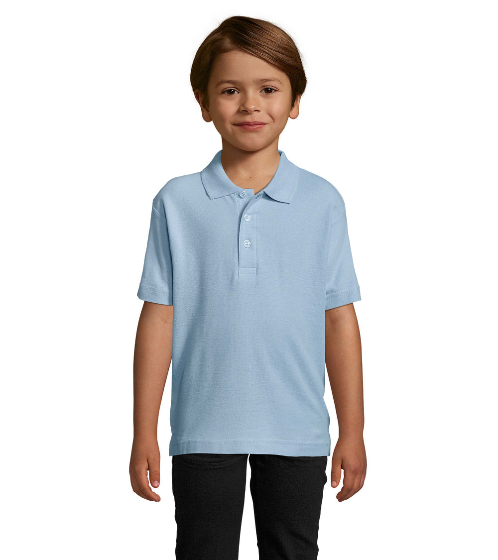Polo 170 g Summer Ii Kids in sky blue pique