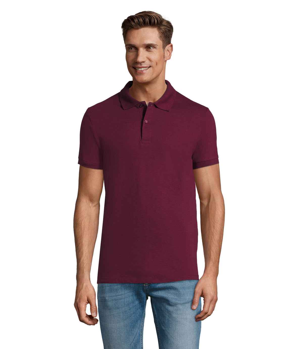 PERFECT HEREN Polo 180 g Perfect Men in burgundy