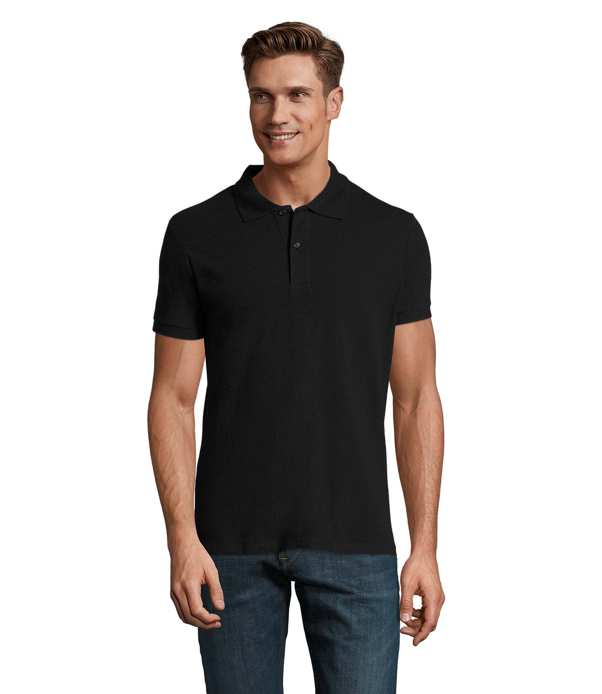 PERFECT HEREN Polo 180 g Perfect Men in zwart