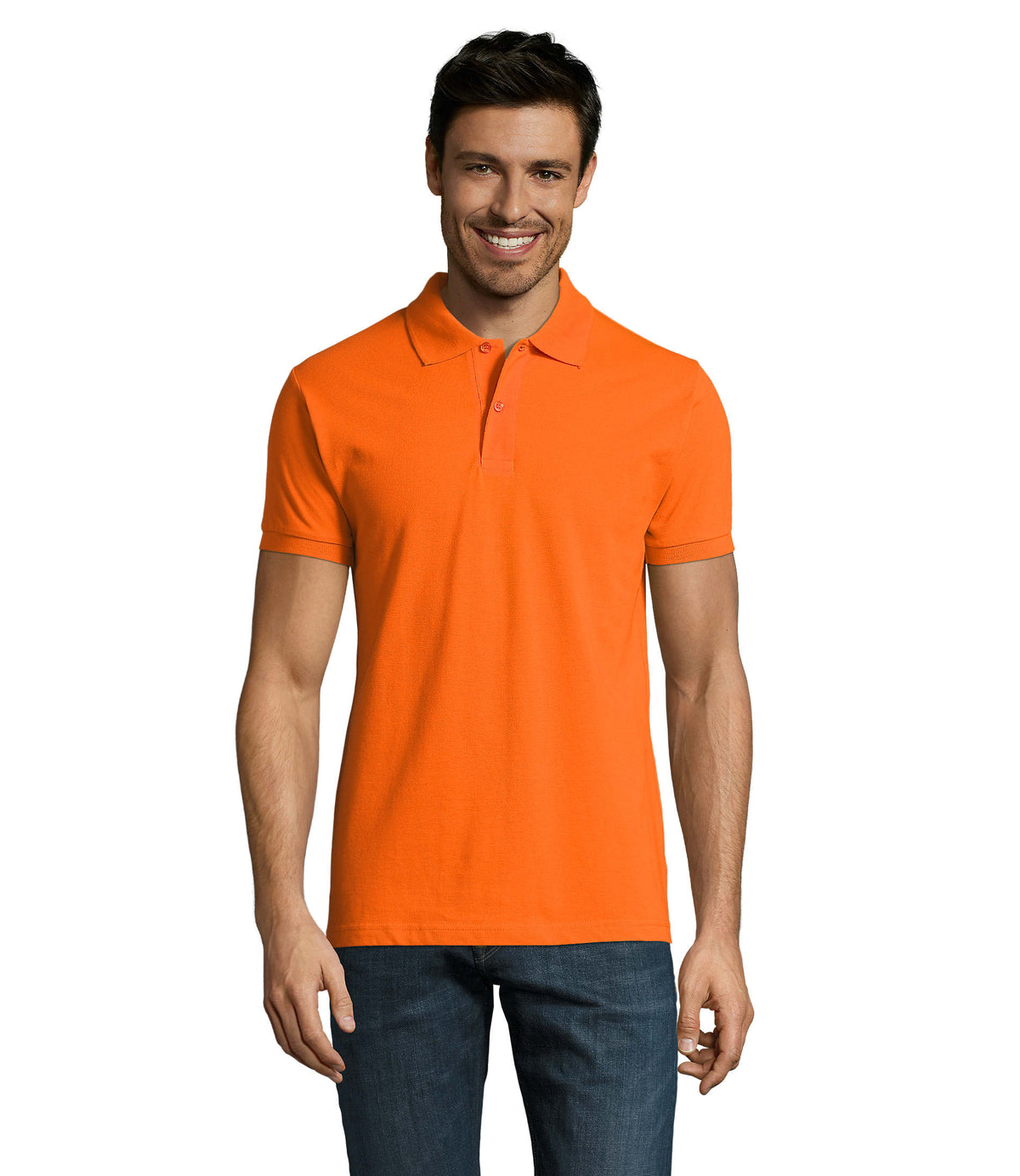 PERFECT HEREN Polo 180 g Perfect Men in oranje
