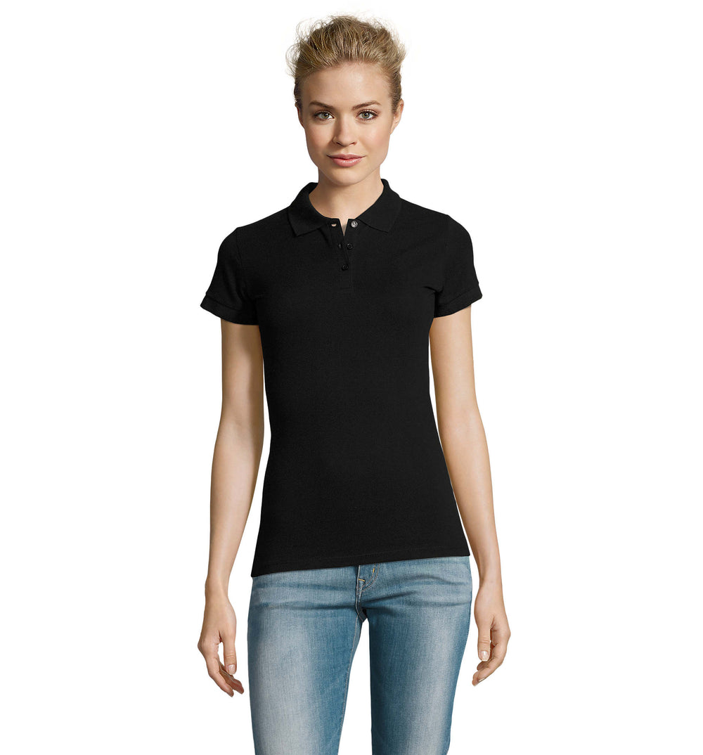 PERFECT dames polo 180 g Perfect Women in zwart