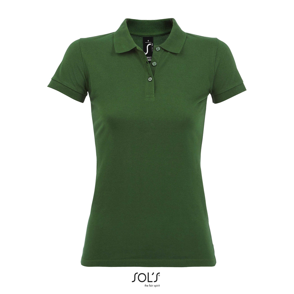 PERFECT dames polo 180 g Perfect Women in flesgroen