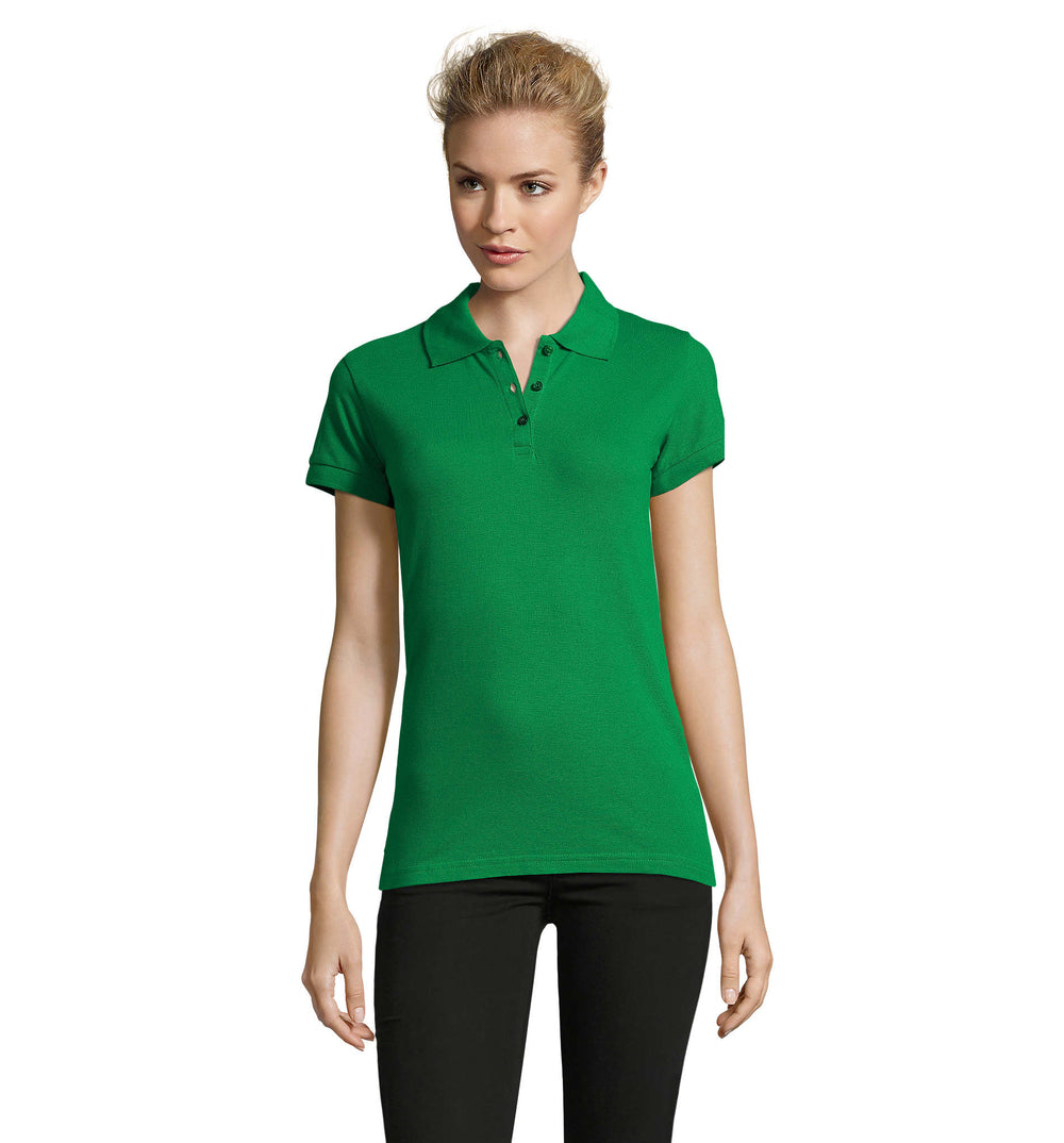 PERFECT dames polo 180 g Perfect Women in helder groen