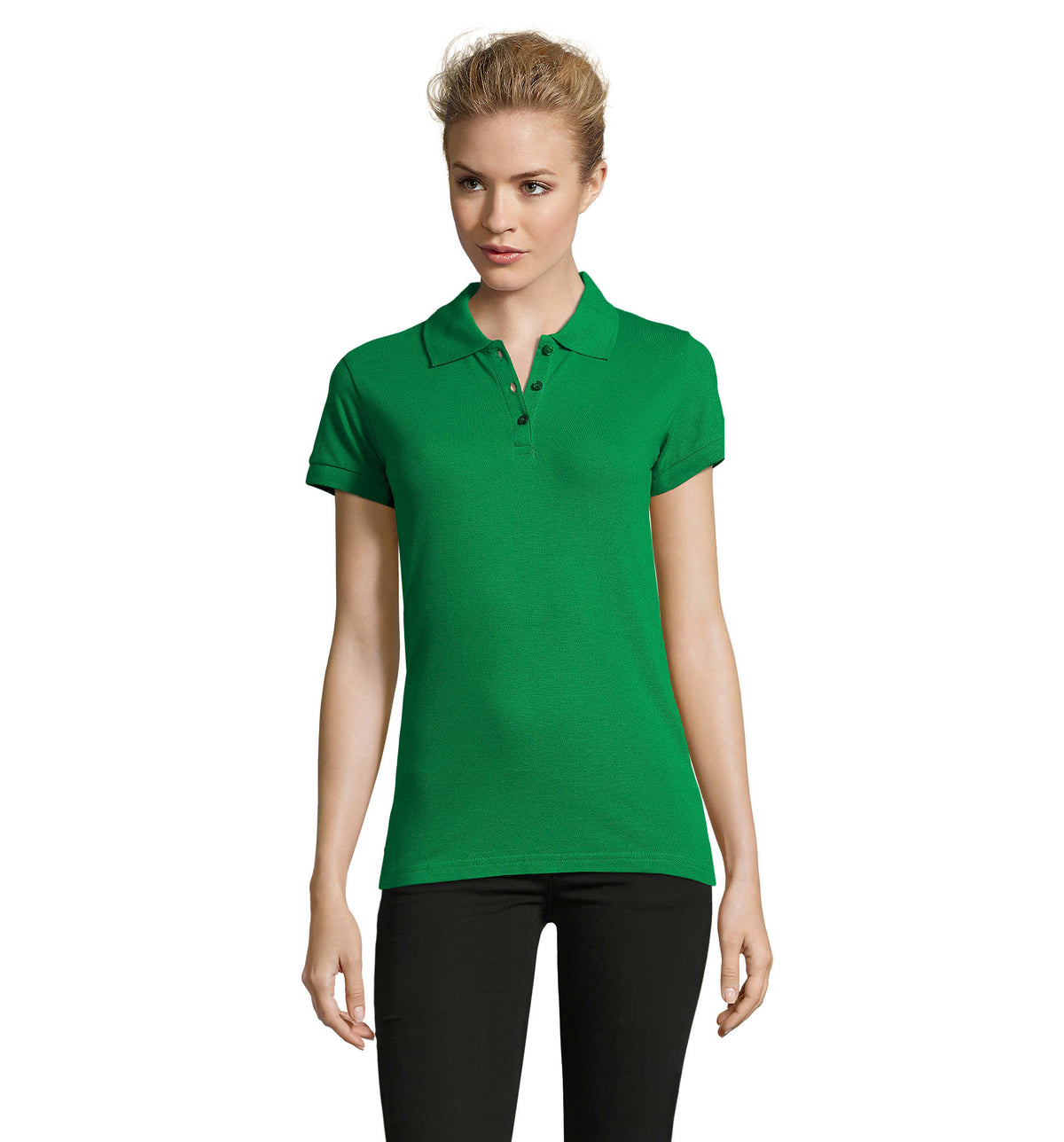 PERFECT dames polo 180 g Perfect Women in helder groen