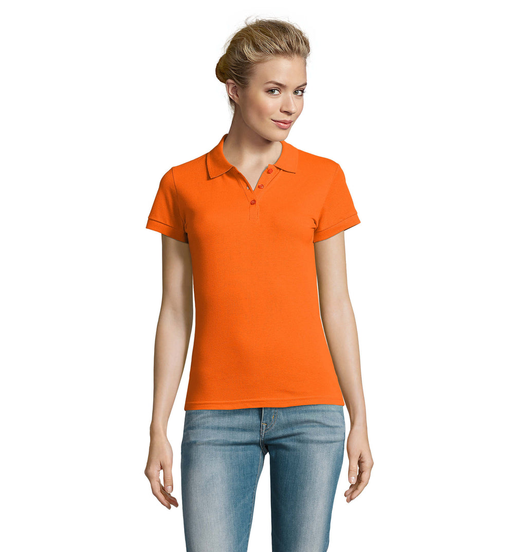 PERFECT dames polo 180 g Perfect Women in oranje