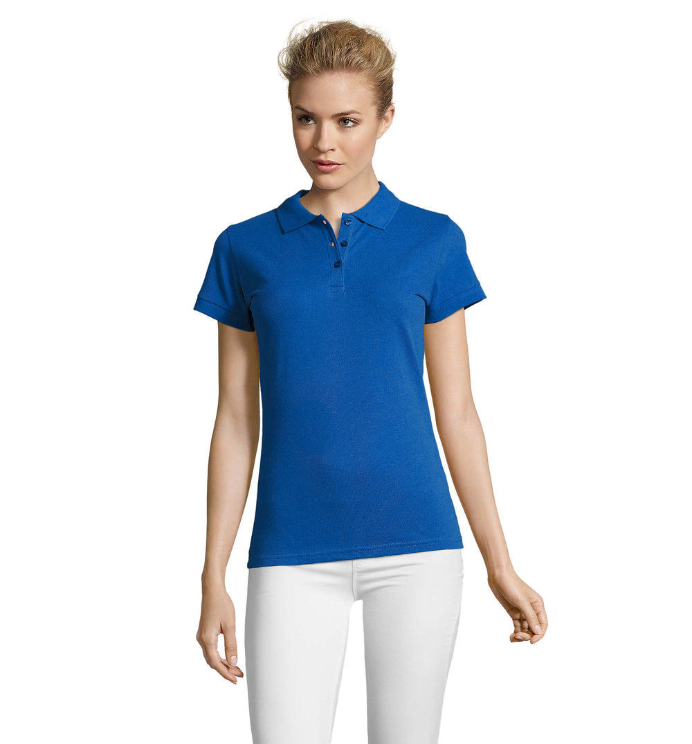 PERFECT dames polo 180 g Perfect Women in koningsblauw