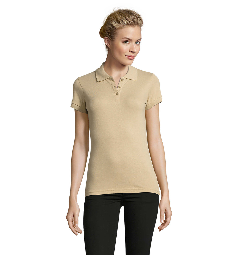 PERFECT dames polo 180 g Perfect Women in sand