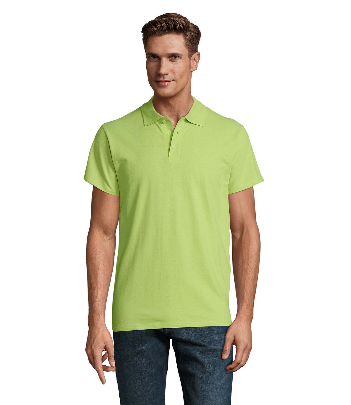 HEREN Polo 210 g Spring Ii in apple green