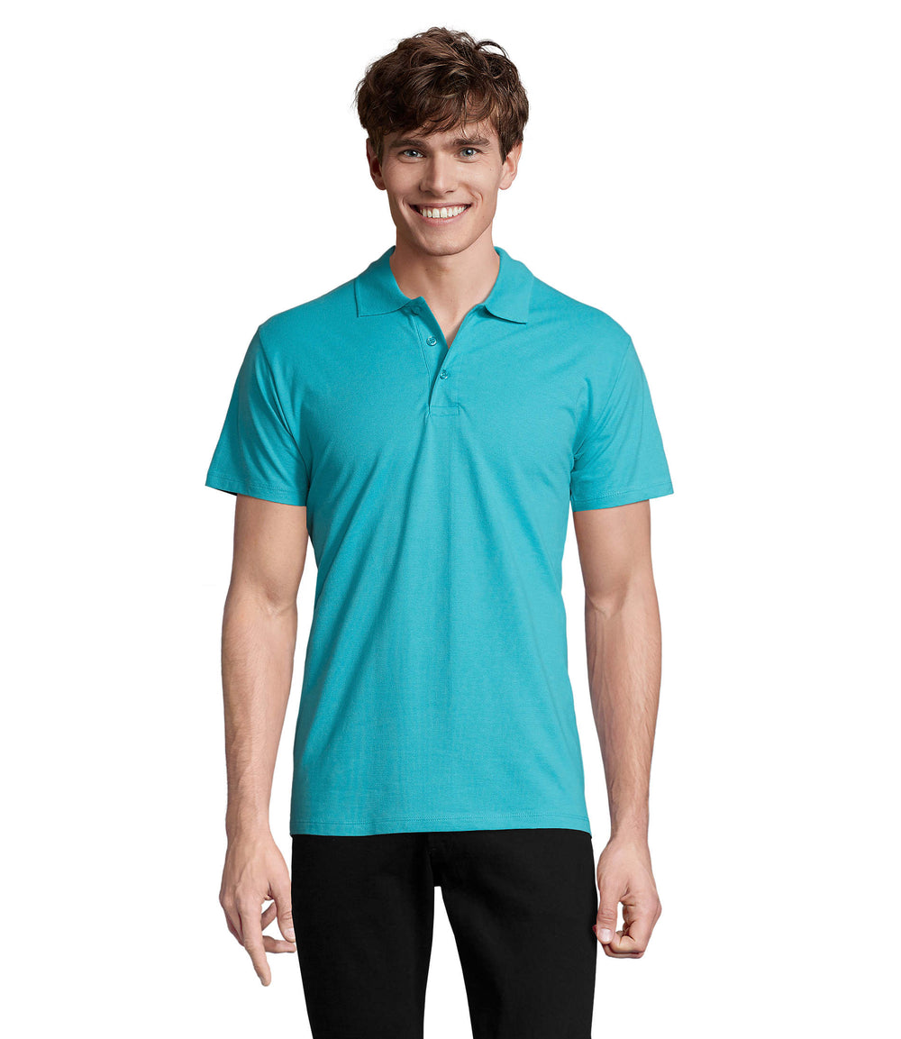 HEREN Polo 210 g Spring Ii in atolblauw