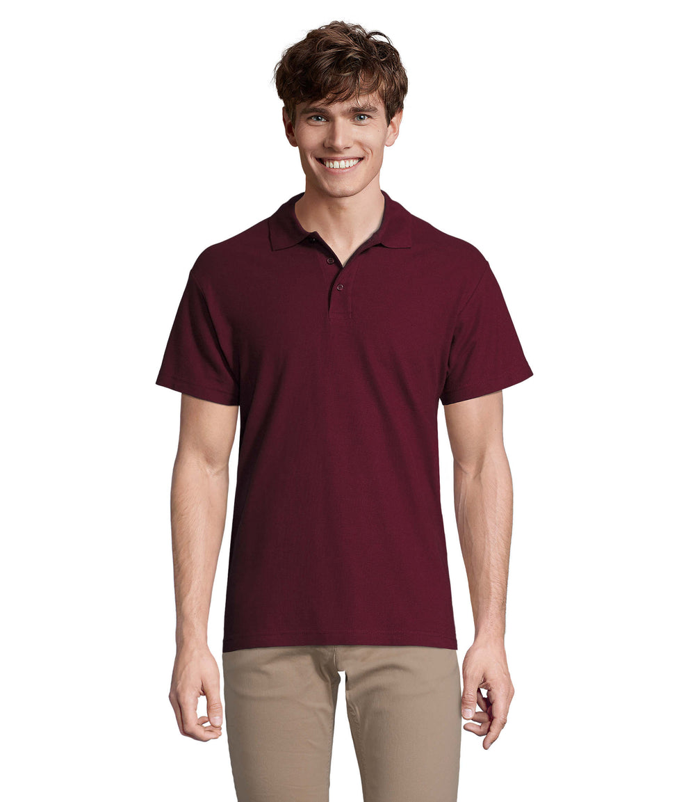 HEREN Polo 210 g Spring Ii in burgundy