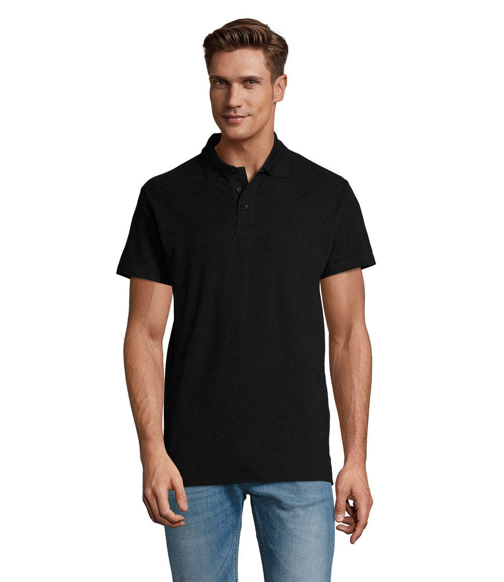 HEREN Polo 210 g Spring Ii in zwart