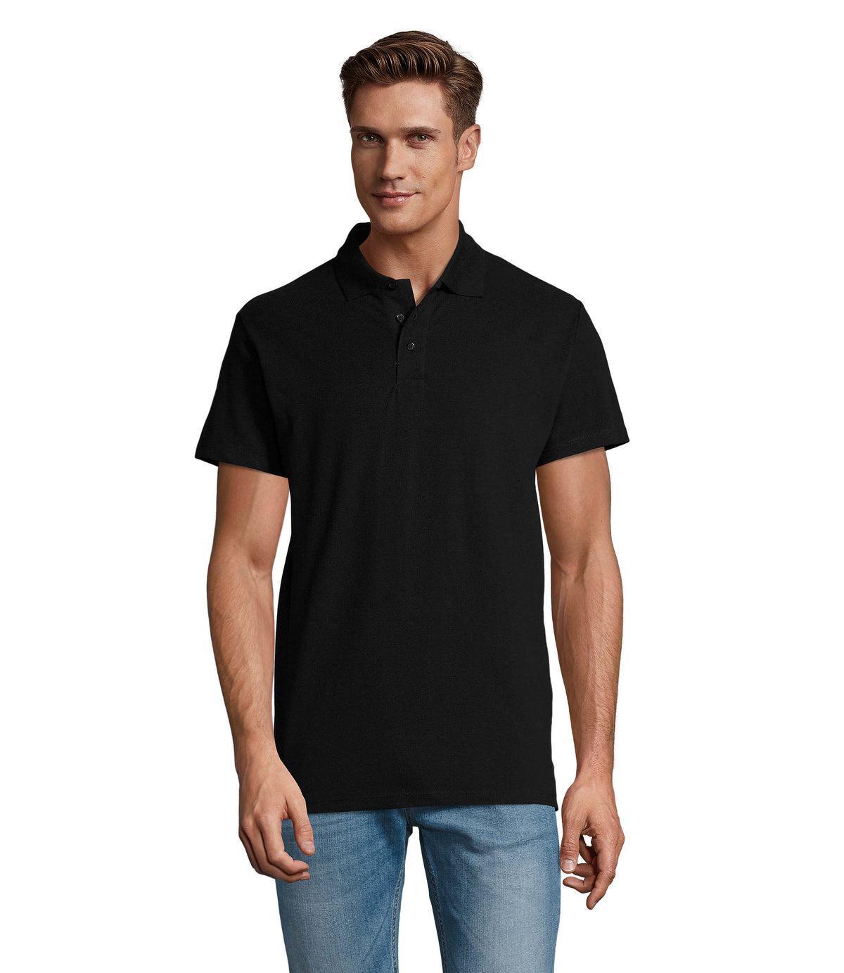 HEREN Polo 210 g Spring Ii in zwart