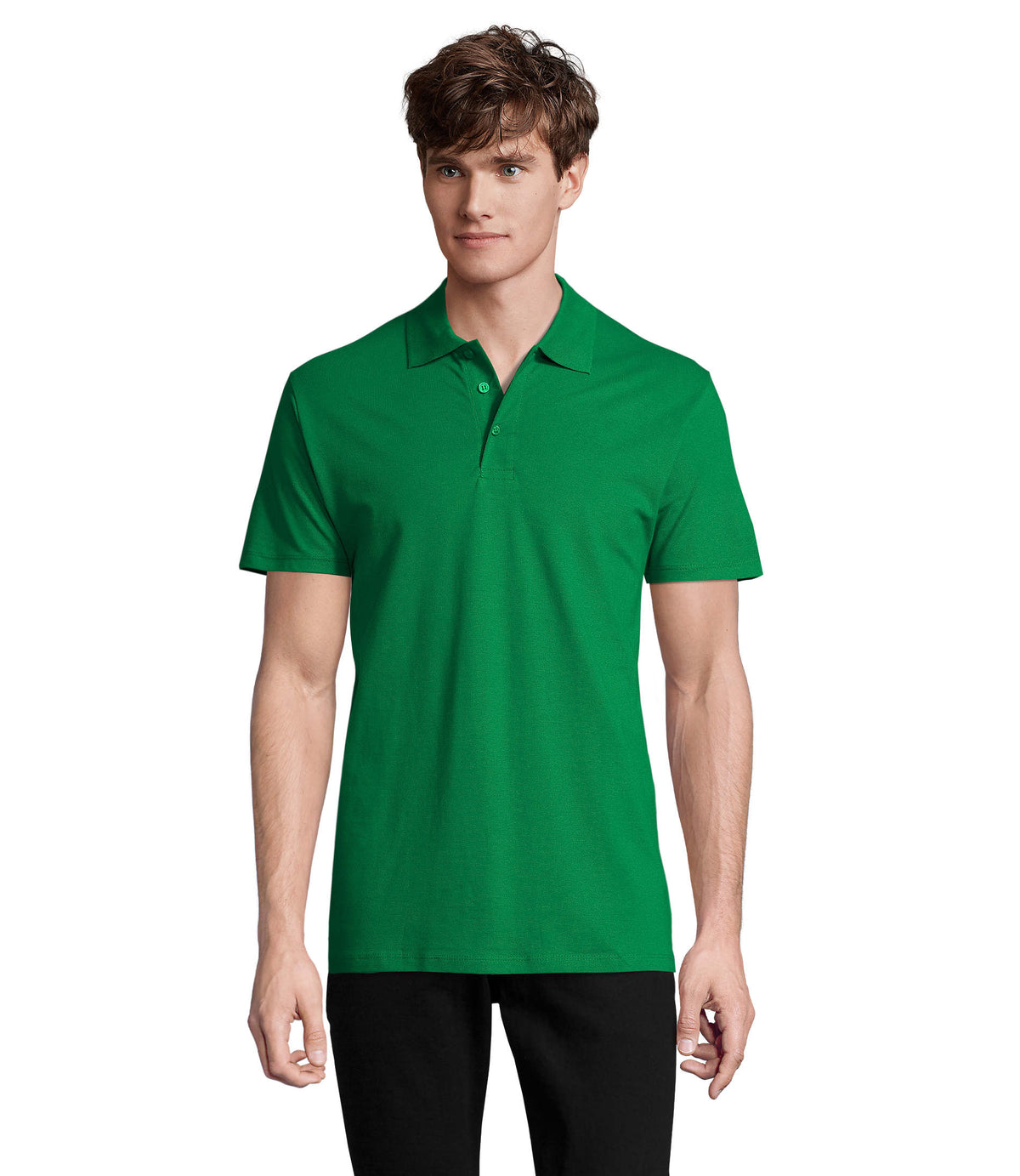HEREN Polo 210 g Spring Ii in helder groen