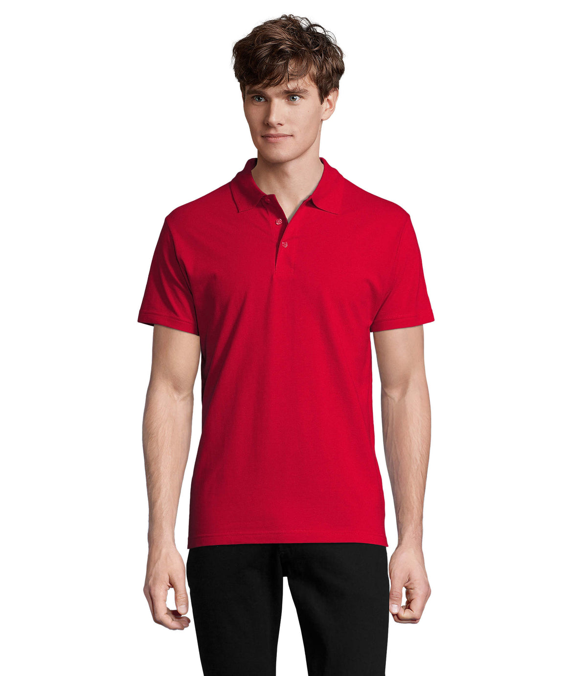 HEREN Polo 210 g Spring Ii in rood