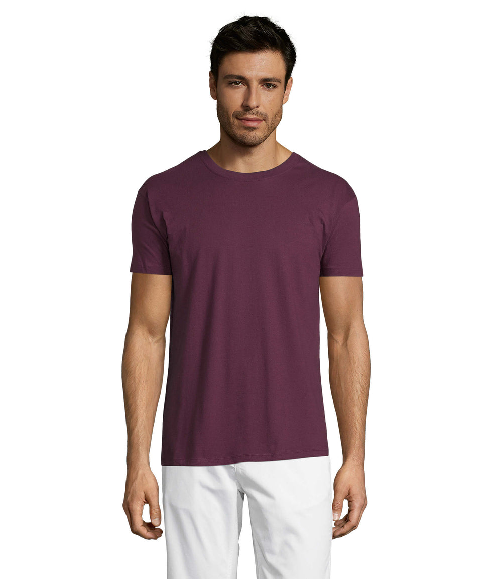 Uni T-Shirt 150 g Regent in burgundy