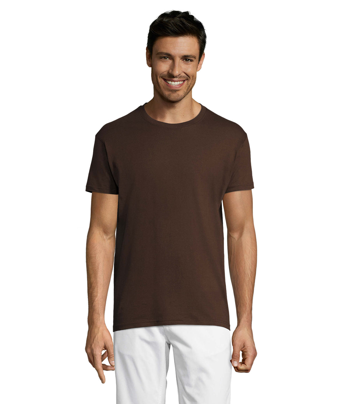 Uni T-Shirt 150 g Regent in chocolate