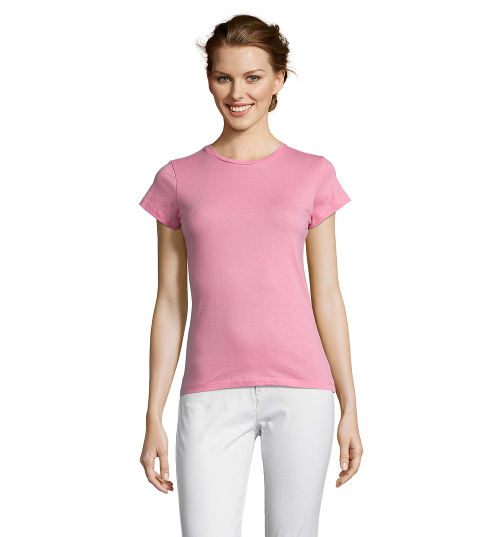Dames t-shirt 150 g Miss in orchidee roze