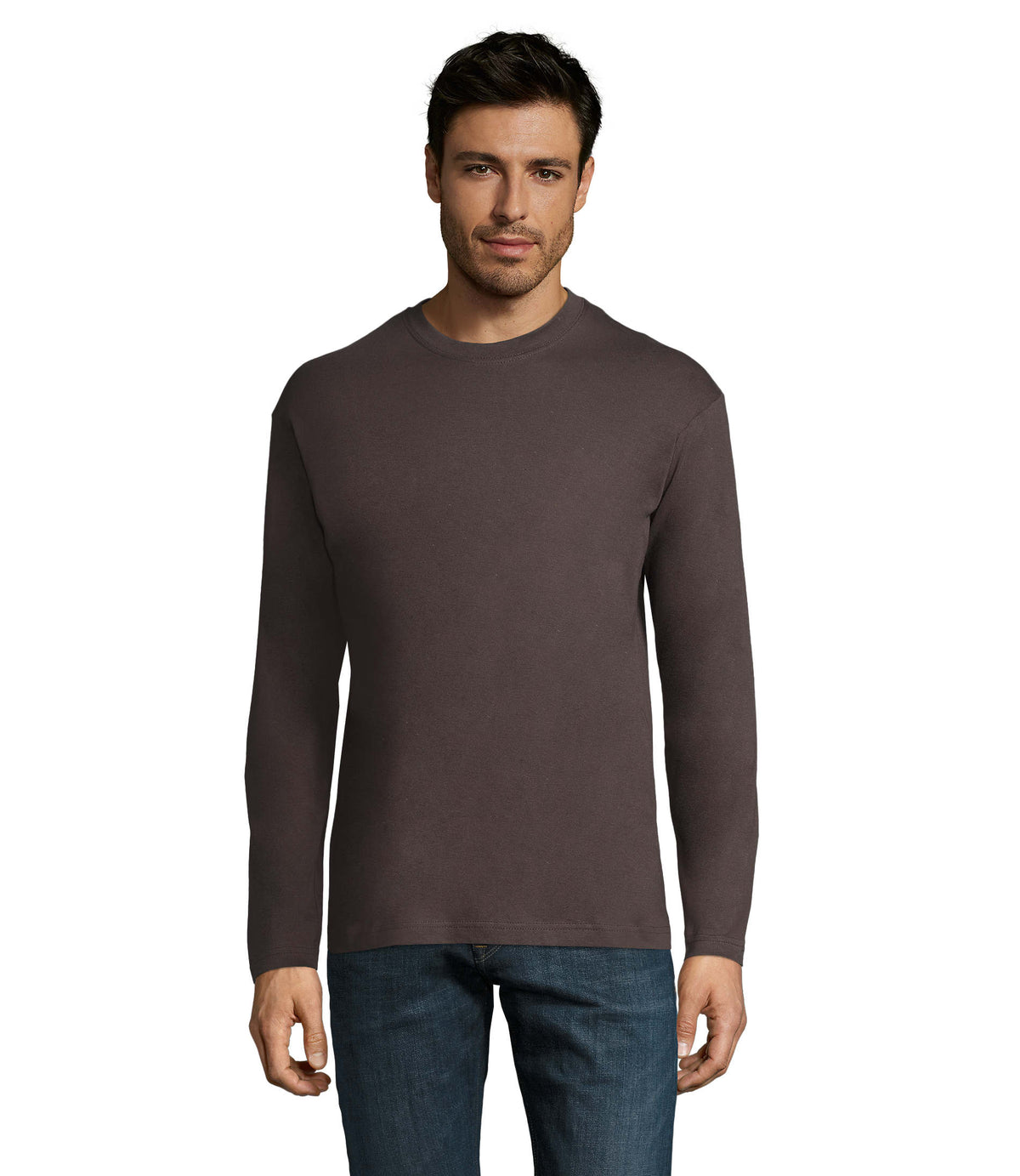 HEREN T-Shirt 150 g Monarch in donker grijs