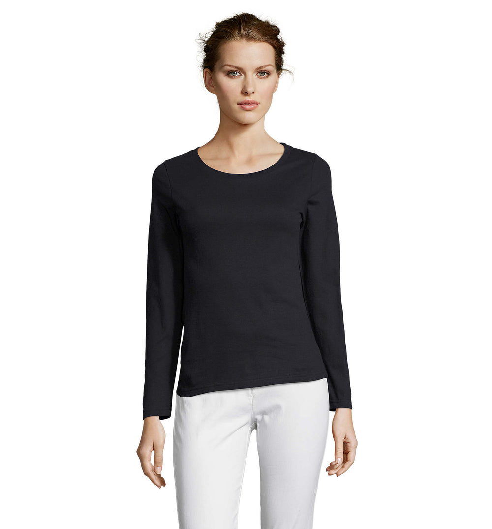 Dames t-shirt 150 g Majestic in marine