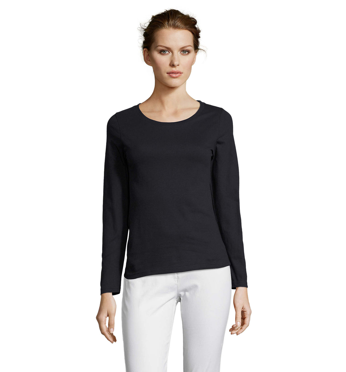 Dames t-shirt 150 g Majestic in marine