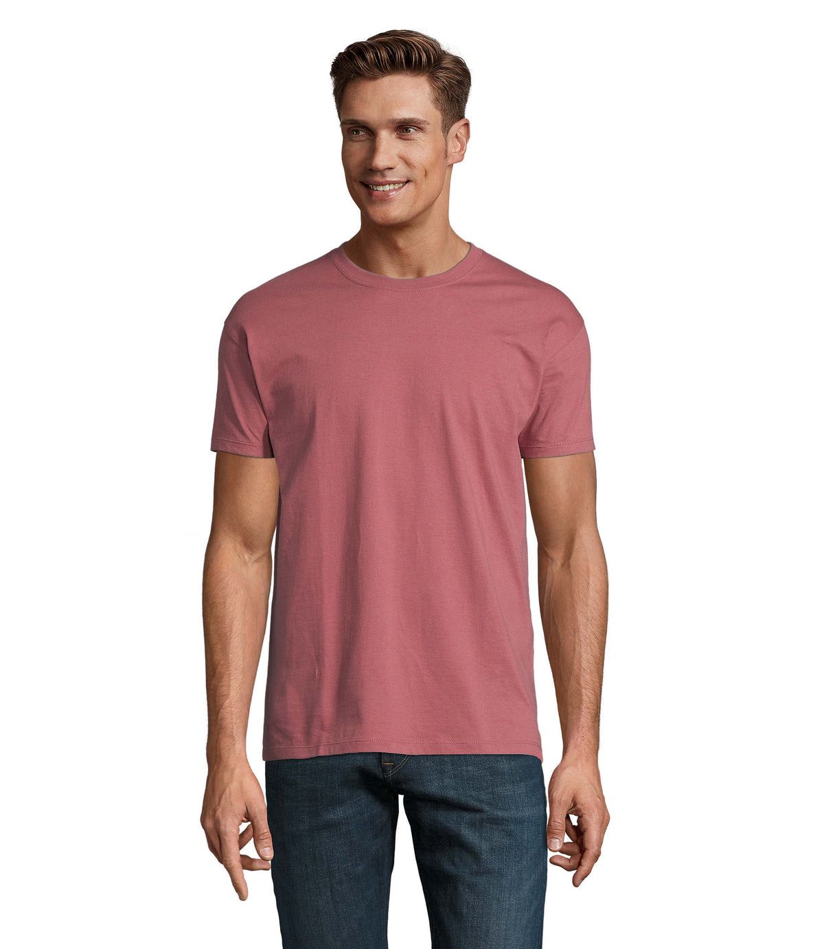 MEN T-Shirt 190 g Imperial in ancient roze