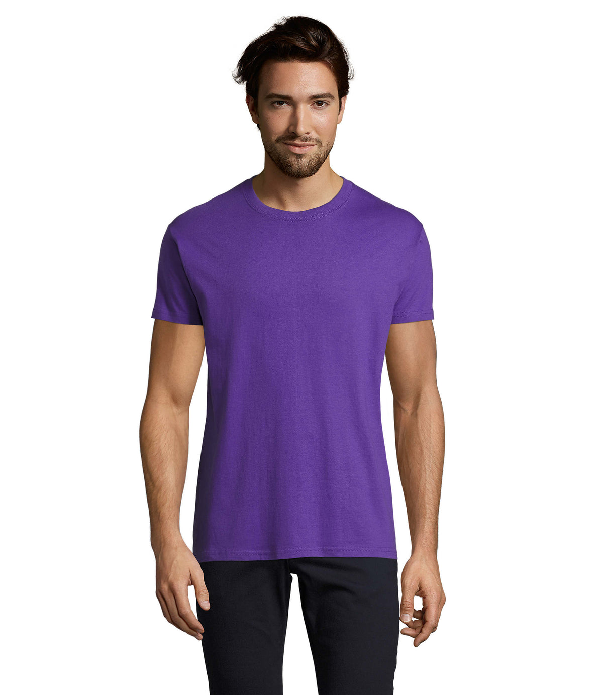 MEN T-Shirt 190 g Imperial in donker paars