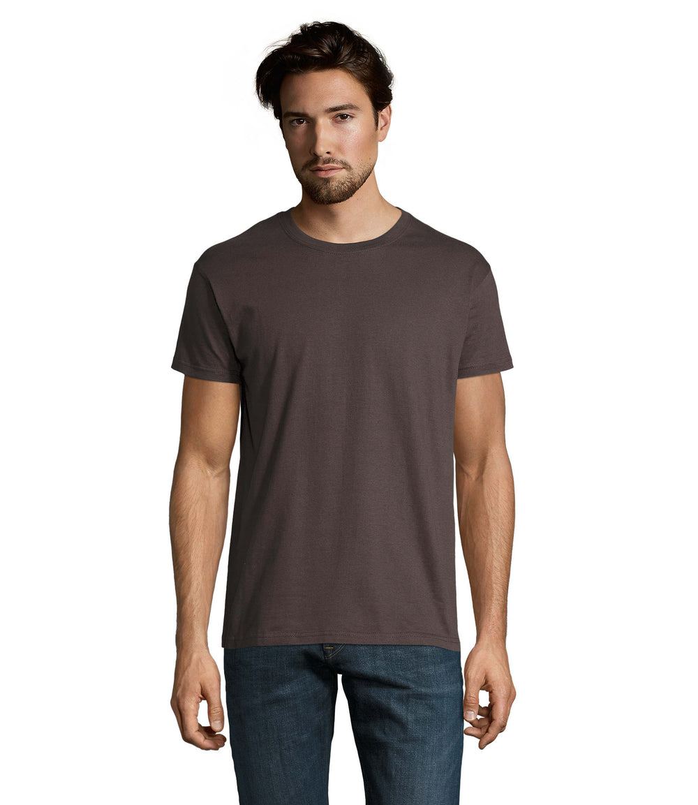 MEN T-Shirt 190 g Imperial in donker grijs